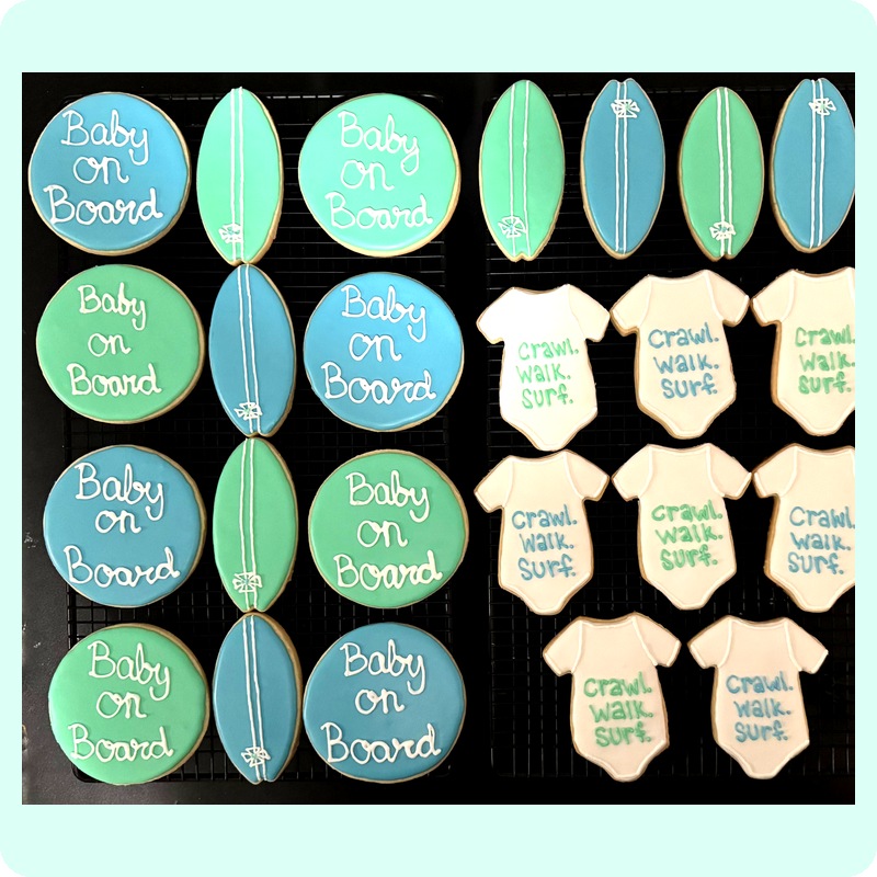 Baby shower cookies