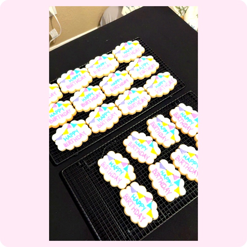 Birthday cookies