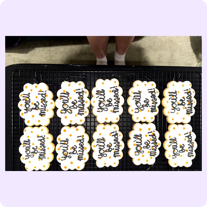 Elegant iced cookies